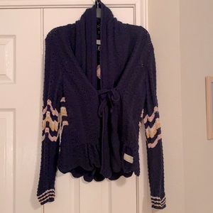 Odd Molly Can-Can Navy Knit Cardigan M NWT